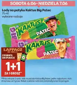 Delikatesy Centrum Lody na patyku Kaktus Big Patec 75 ml wybrane rodzaje oferta