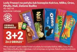 Delikatesy Centrum Lody Froneri na patyku lub kanapka Kaktus, Milka, Oreo, Pirullo, Nuii, Zielona Budka oferta