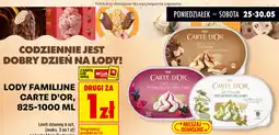 Biedronka Lody familijne Carte D'Or oferta