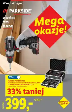 Lidl Akumulatorowa wiertarka udarowa Parkside oferta