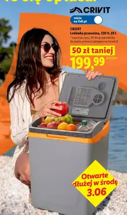 Lidl Lodówka Crivit oferta
