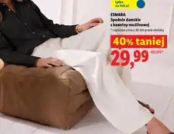 Lidl Spodnie damskie Esmara oferta