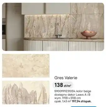 Castorama Gres Tubądzin Valerie kolor beige 119,8x59,8cm oferta