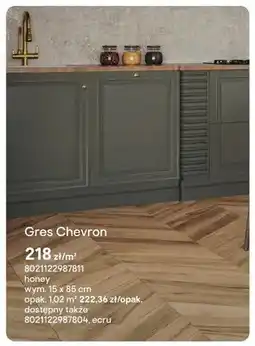 Castorama Gres Euroceramika Chevron honey 15x85cm oferta