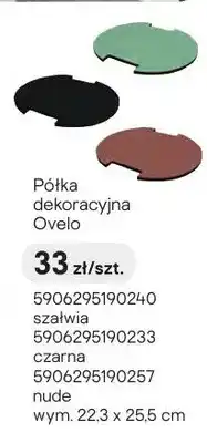Castorama Półka dekoracyjna Ovelo szałwia wym. 22,3x25,5cm oferta