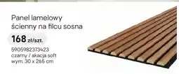 Castorama Panel lamelowy ścienny na filcu sosna czarny/akacja soft 30x265cm oferta