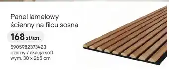 Castorama Panel lamelowy ścienny na filcu sosna czarny/akacja soft 30x265cm oferta