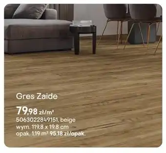 Castorama Gres Cersanit Zaide beige 119,8x19,8cm oferta