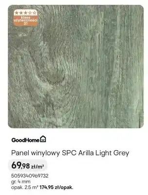 Castorama Panel winylowy SPC Arilla Light Grey gr. 4mm oferta