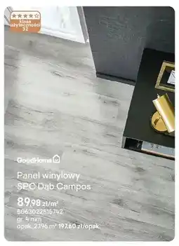 Castorama Panel winylowy SPC Dąb Campos GoodHome gr. 4mm oferta