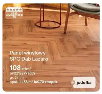 Castorama Panel winylowy SPC Dąb Lazaro jodełka 5mm oferta
