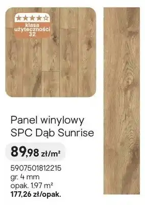 Castorama Panel winylowy SPC Dąb Sunrise gr. 4mm oferta