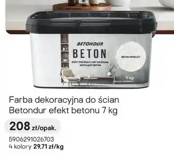 Castorama Farba dekoracyjna do ścian Betondur efekt betonu oferta