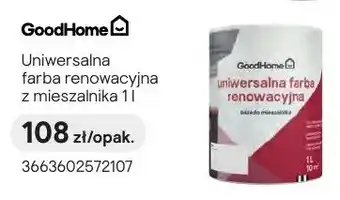 Castorama Uniwersalna farba renowacyjna z mieszalnika GoodHome oferta