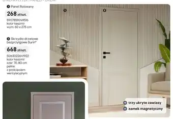 Castorama Skrzydło drzwiowe bezprzylgowe Surin kolor kaszmir szer. 70cm pełne z podcięciem wentylacyjnym oferta
