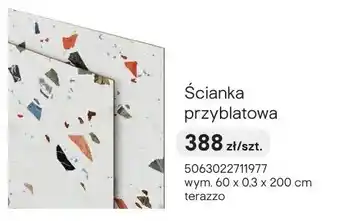Castorama Ścianka przyblatowa terazzo wym. 60x0,3x200cm oferta