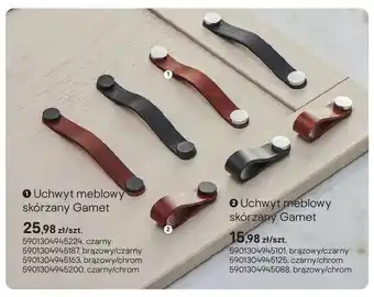 Castorama Uchwyt meblowy skórzany Gamet czarny oferta