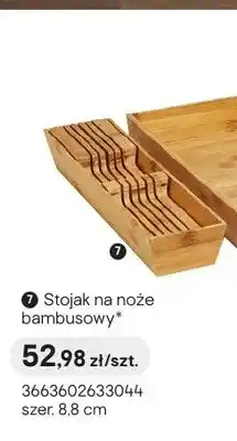Castorama Stojak na noże bambusowy szer. 8,8cm oferta