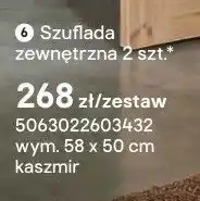 Castorama Szuflada zewnętrzna Atomia wym. 58x50cm kaszmir 2-pak oferta