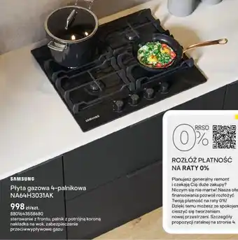 Płyta gazowa 4-palnikowa SAMSUNG NA64H3031AK