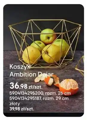 Castorama Koszyk Ambition Dajar złoty 29cm oferta