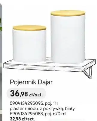 Castorama Pojemnik Dajar plaster miodu z pokrywką biały oferta