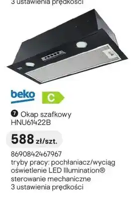 Castorama Okap szafkowy beko HNU61422B oferta
