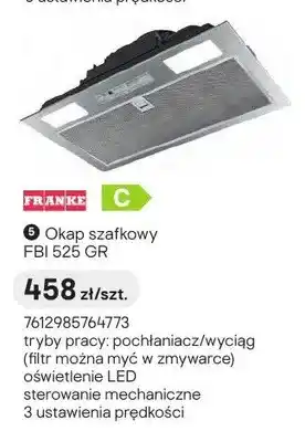 Castorama Okap szafkowy FRANKE FBI 525 GR oferta