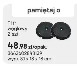 Castorama Filtr węglowy wym. 3,1x18x18cm oferta