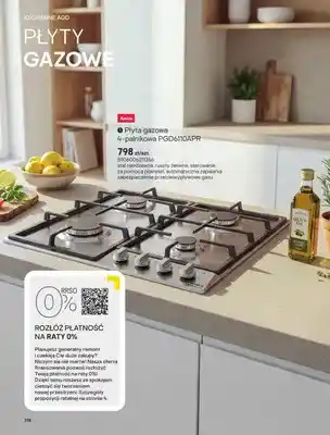 Castorama Płyta gazowa 4-palnikowa Amica PGD6110APR oferta