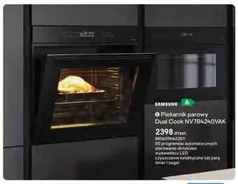 Castorama Piekarnik parowy SAMSUNG Dual Cook NV7B4240VAK oferta