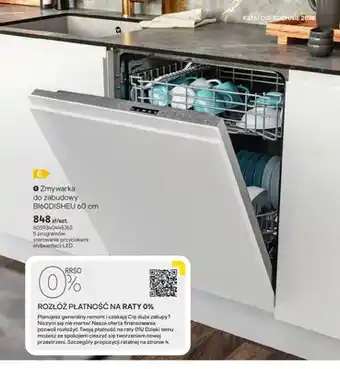 Castorama Zmywarka do zabudowy BI60DISHEU 60cm oferta