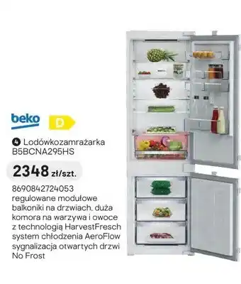 Castorama Lodówkozamrażarka beko B5BCNA295HS oferta