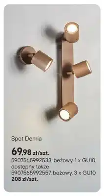 Castorama Spot Demia beżowy 1xGU10 oferta