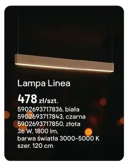Castorama Lampa Linea biała 36W 1800lm barwa światła 3000-5000K szer. 120cm oferta