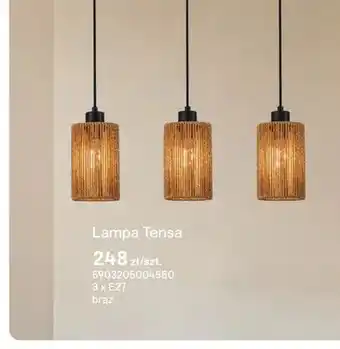 Castorama Lampa Tensa 3 x E27 brąz oferta