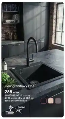 Castorama Zlew granitowy One 39x48x20,5cm oferta