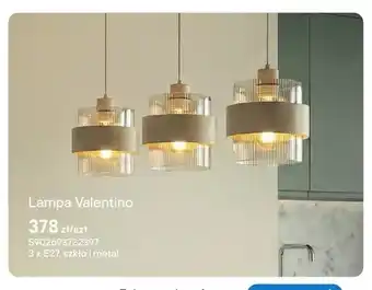 Castorama Lampa Valentino 3 x E27 szkło i metal oferta