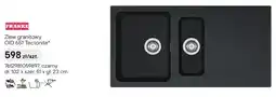 Castorama Zlew granitowy Franke OID 651 Tectonite czarny 102x51x23cm oferta