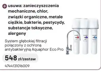 Castorama System głębokiej filtracji połączony z ochroną antybakteryjną Aquaphor Eco Pro oferta