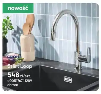 Castorama Bateria kuchenna GROHE Start Loop chrom oferta