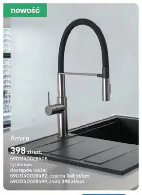 Castorama Bateria kuchenna Amira tytanowa oferta
