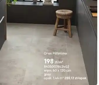 Gres Millstone wym. 60x120cm grey