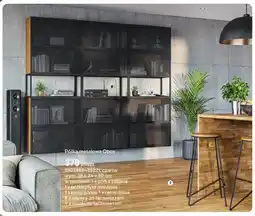 Castorama Półka metalowa Qbox czarna wym. 36x34x80cm oferta