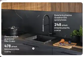 Castorama Zlewozmywak granitowy Milo Crabo czarny oferta
