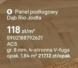 Castorama Panel podłogowy Dąb Rio Jodła AC5 gr. 8mm 4-stronna V-fuga oferta