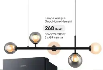 Castorama Lampa wisząca GoodHome Hauraki 5 x G9 czarna oferta