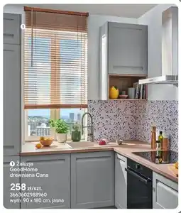 Castorama Żaluzja drewniana GoodHome Cana jasna 90x180cm oferta