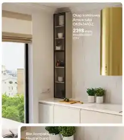 Castorama Okap kominowy Amica tuba OKS4341OZ złoty oferta