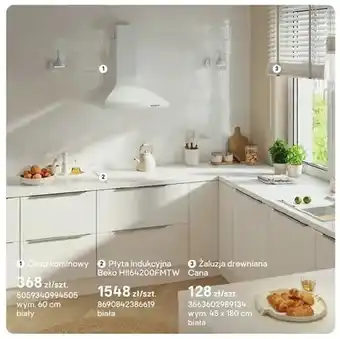 Castorama Okap kominowy 60cm biały oferta